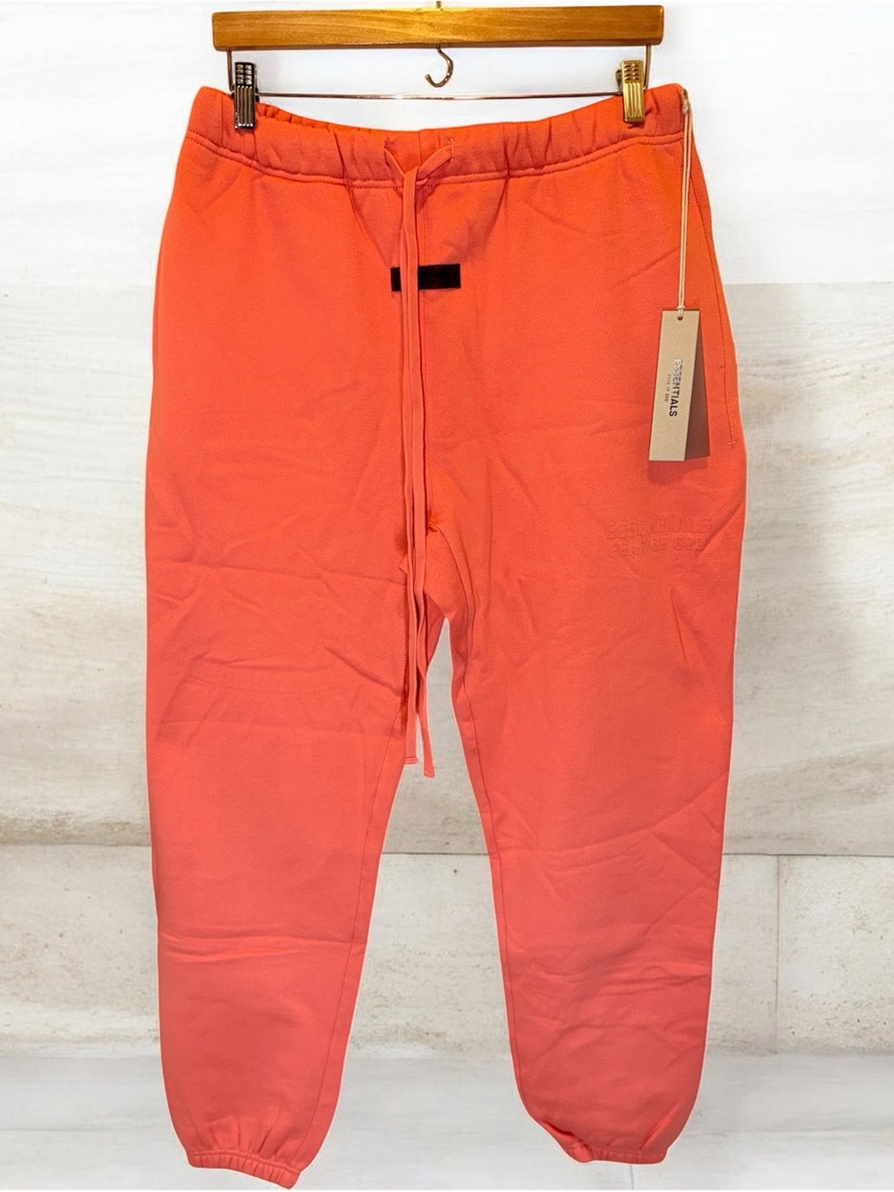 Essentials Coral Pink Sweatpant Waistband - Drawstring Style size large